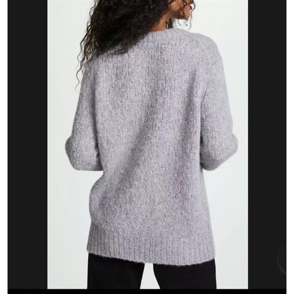 Skull Cashmere Madonna Skull Wool Blend Knit Sweater in Gray Size Small $345 - Picture 2 of 6